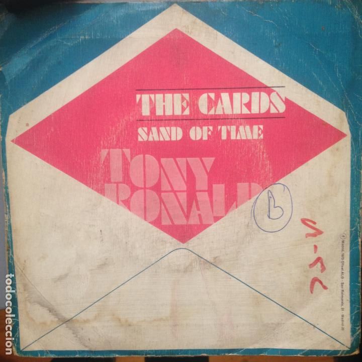 Discos de vinilo: TONY ROLAND - THE CARDS - SINGLE - Foto 1