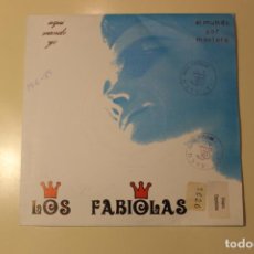 Discos de vinilo: LOS FABIOLAS, SINGLE, AQUI MANDO YO / EL MUNDO POR MONTERA, PROMOCIONAL 1989