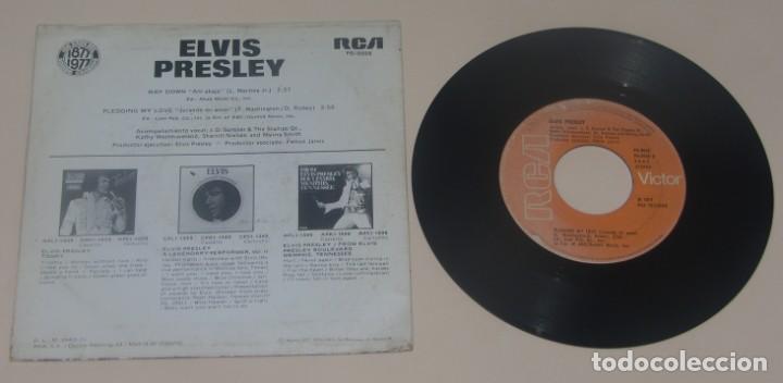 Discos de vinilo: ELVIS - WAY DOWN + PLEDGING MY LOVE - RCA SPAIN 1977 - Foto 2