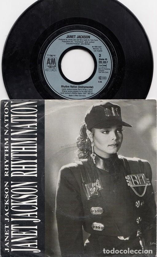 Discos de vinilo: JANET JACKSON - RHYTHM NATION - SINGLE ALEMAN DE VINILO # - Foto 1