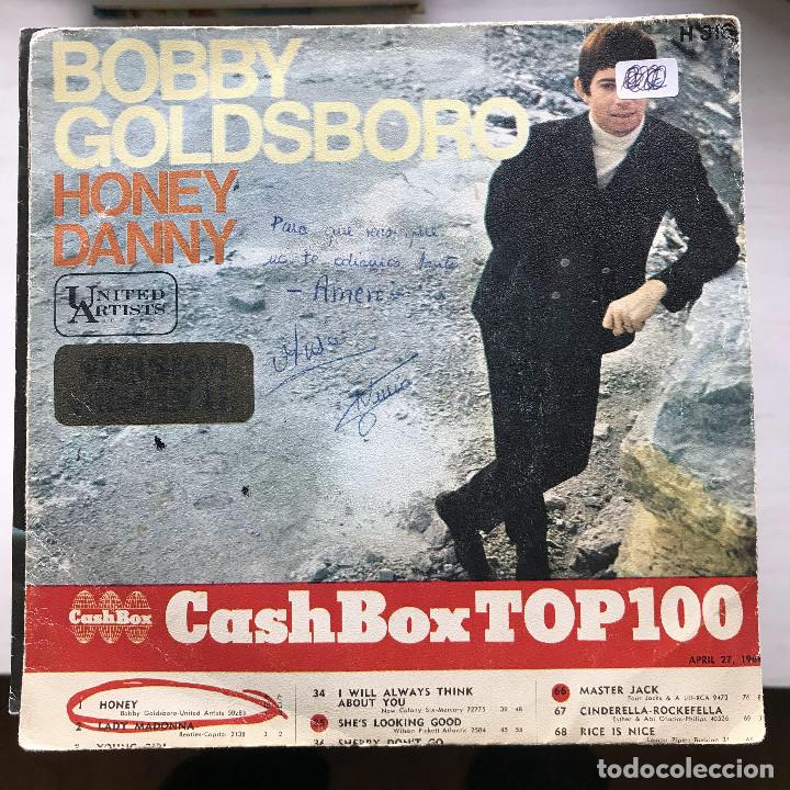 Discos de vinilo: BOBBY GOLDSBORO - HONEY - SINGLE HISPAVOX 1968 - Foto 1