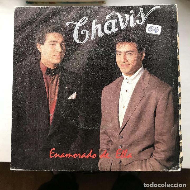 Discos de vinilo: CHAVIS - ENAMORADO DE ELLA - SINGLE MAX 1990 PROMO - Foto 1