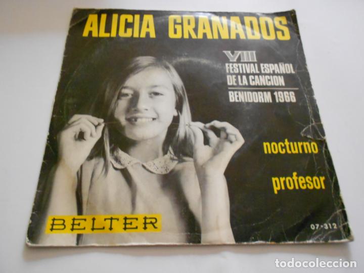 Discos de vinilo: ANTIGUO SINGLE - ALICIA GRANADOS - Foto 1