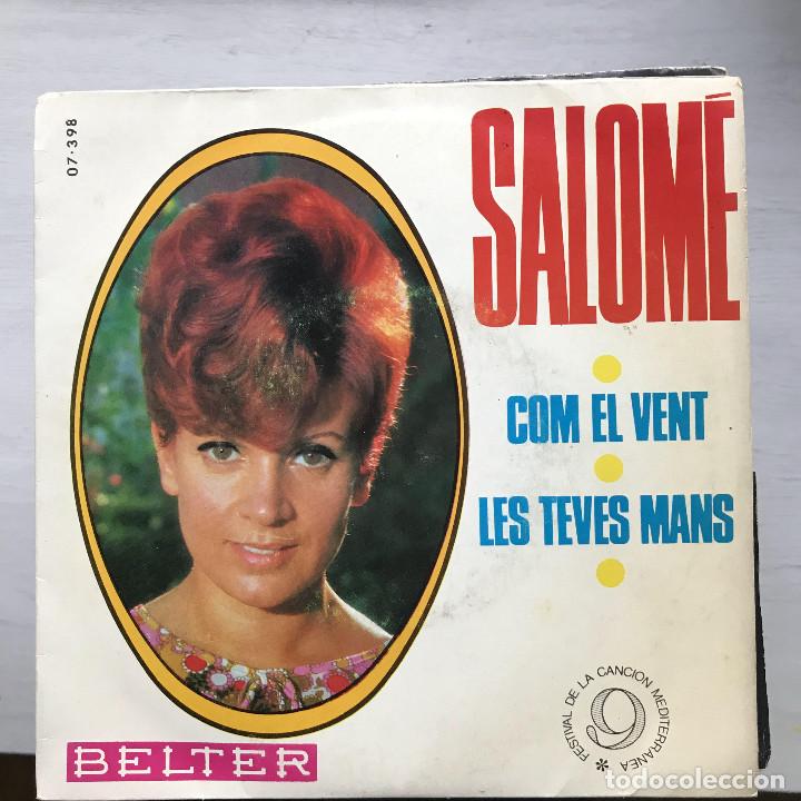Discos de vinilo: SALOM&Eacute; - COM EL VENT - SINGLE BELTER 1967 - Foto 1