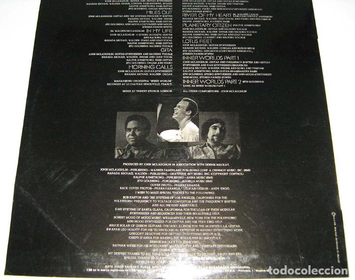 Discos de vinilo: MAHAVISHNU ORCHESTRA - JOHN MCLAUGHLIN - INNER WORLDS - Foto 2