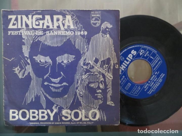 Discos de vinilo: BOBBY SOLO: ZINGARA (SPANISH SINGLE) - Foto 1