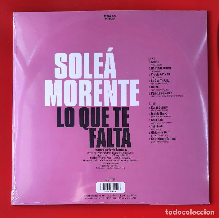 Discos de vinilo: SOLE&Aacute; MORENTE - LO QUE TE FALTA LP - Foto 2
