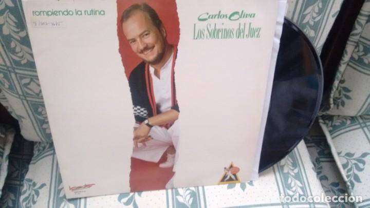 Disques de vinyle: LP ( VINILO) DE CARLOS OLIVAS Y LOS SOBRINOS DEL JUEZ A&Ntilde;OS  1990