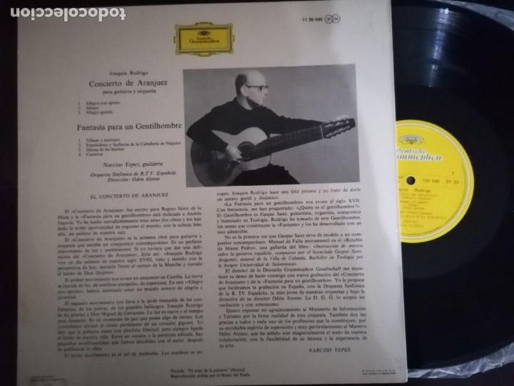 Discos de vinilo: CONCIERTO DE ARANJUEZ de JOAQUIN RODRIGO - Foto 2