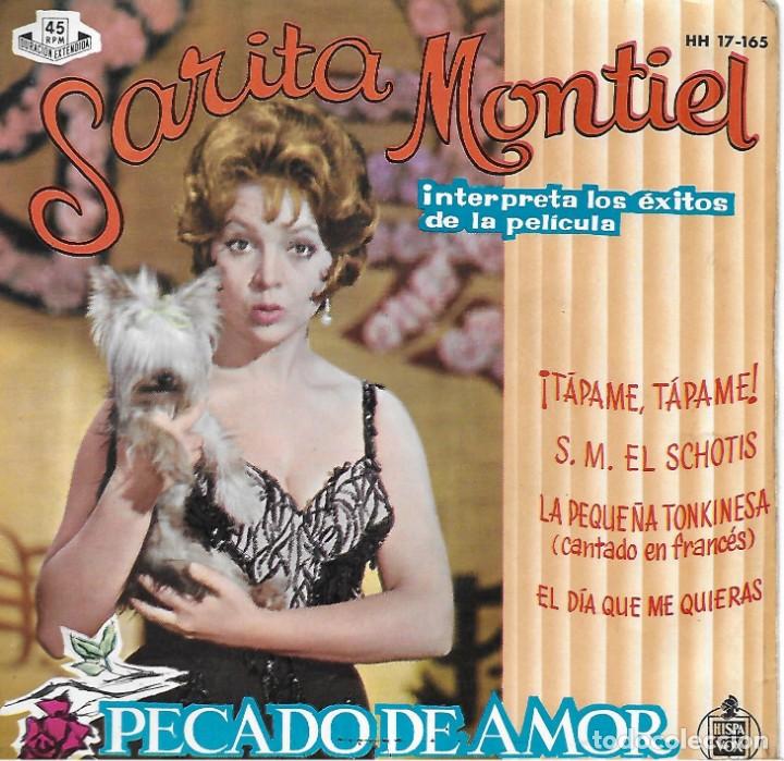 Discos de vinilo: SARA MONTIEL. PECADO DE AMOR. PACK 2 EP&acute;S. - Foto 1