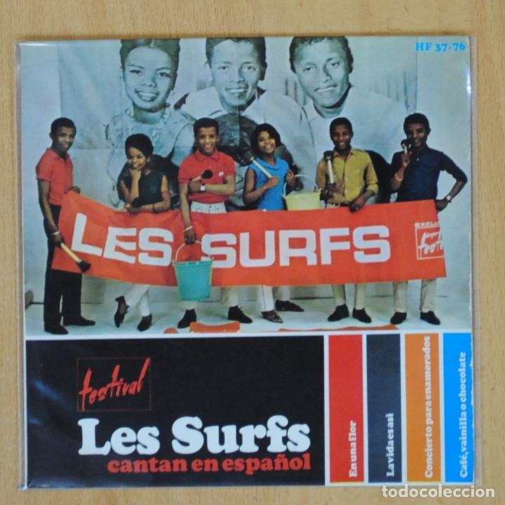 Discos de vinilo: LES SURFS - EN UNA FLOR + 3 - EP - Foto 1