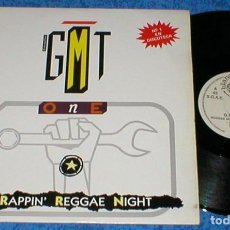 Discos de vinilo: G.M.T. ONE SPAIN MAXI SINGLE RAPPIN REGGAE NIGHT 1987 ELECTRONIC REGGAE SYNTH POP RAP BLANCO Y NEGRO. Lote 200559892