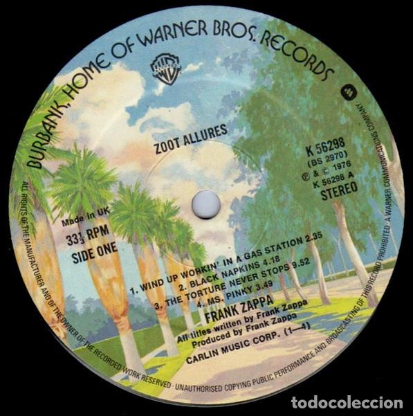 Discos de vinilo: Zappa &lrm;&ndash; Zoot Allures - Foto 2