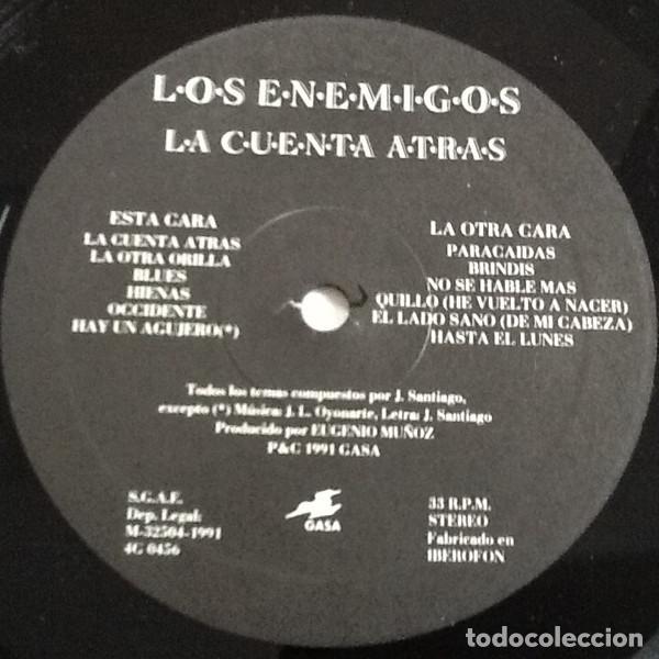 Discos de vinilo: Los Enemigos - La cuenta atr&aacute;s - Foto 2