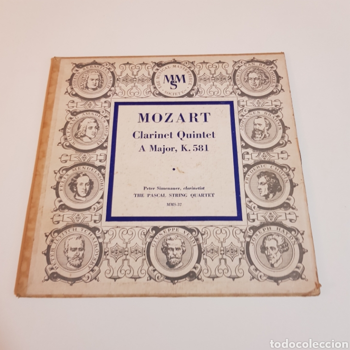 Discos de vinilo: MOZART - CLARINET QUINTET - PETER SIMENAUER ( THE PASCAL STRING QUARTET ) - Foto 6