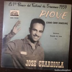 Discos de vinilo: JOSÉ GUARDIOLA Y SU CONJUNTO ‎– PIOVE. Lote 200609676