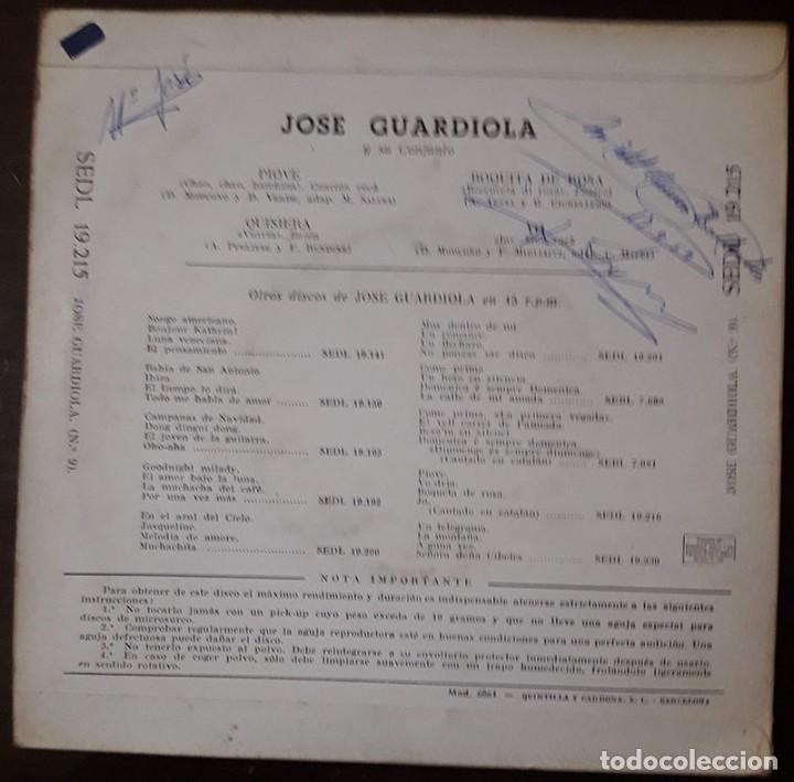 Discos de vinilo: Jos&eacute; Guardiola Y Su Conjunto &lrm;&ndash; Piove - Foto 2
