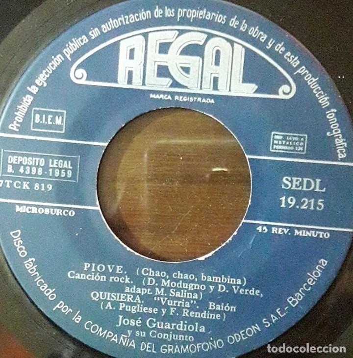 Discos de vinilo: Jos&eacute; Guardiola Y Su Conjunto &lrm;&ndash; Piove - Foto 3