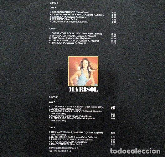Discos de vinilo: MARISOL.PUZZLE. 2 LP. ZAFIRO. 1978. - Foto 2