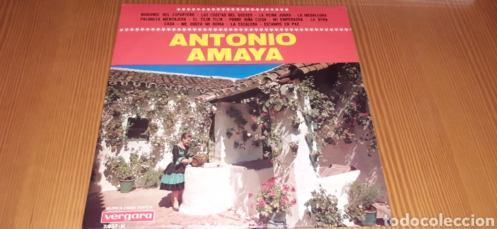 Discos de vinilo: Disco vinilo LP ANTONIO AMAYA - Foto 1