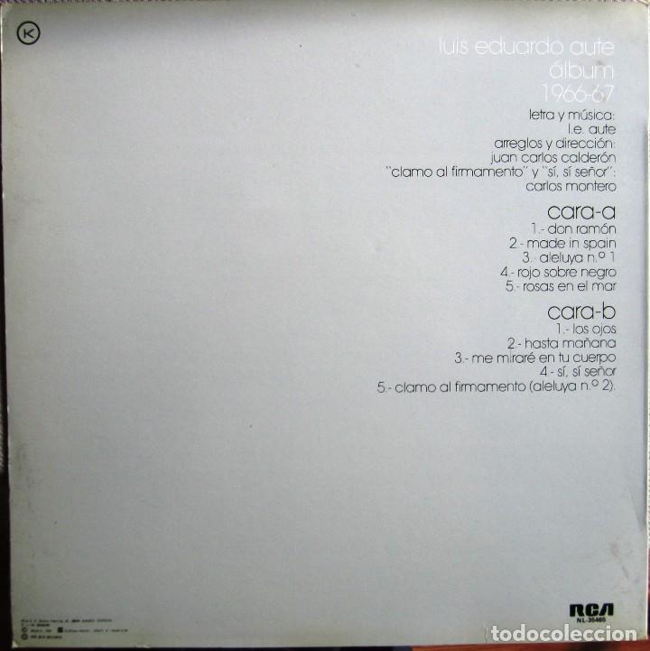 Discos de vinilo: AUTE, LUIS EDUARDO: &Aacute;LBUM 1966/67 - Foto 2