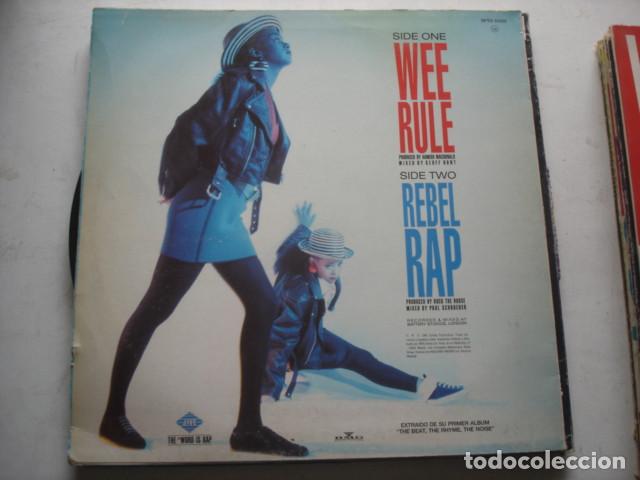 Discos de vinilo: Wee Papa Girl Rappers   Wee Rule - Foto 2