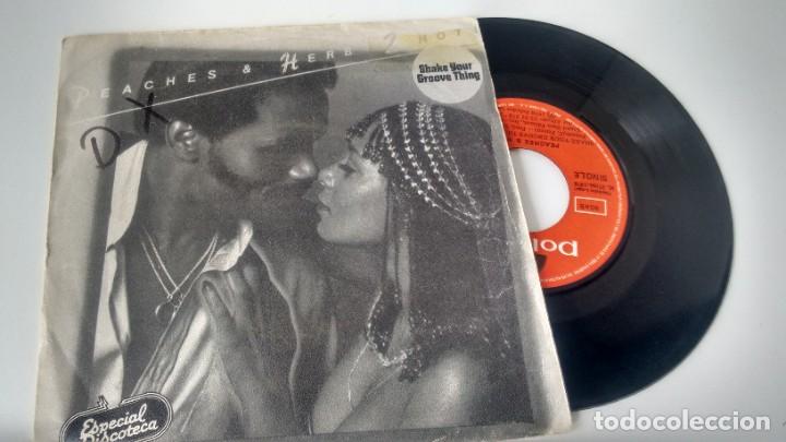 Discos de vinilo: SINGLE  ( VINILO)  -DE  PEACHES & HERB A&Ntilde;OS  70 - Foto 1