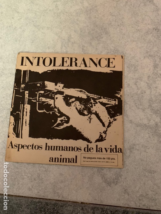 Discos de vinilo: Intolerance aspectos humanos de la vida animal - Foto 1