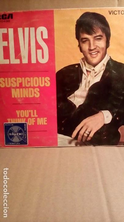 Discos de vinilo: ELVIS PRESLEY - SUSPICIOUS MINDS . - Foto 1