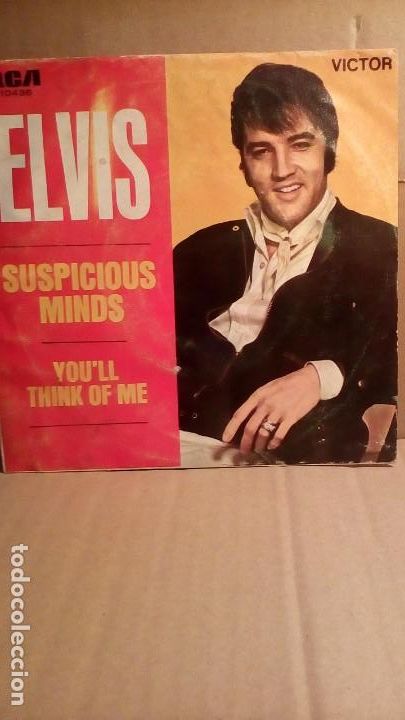 Discos de vinilo: ELVIS PRESLEY - SUSPICIOUS MINDS . - Foto 3
