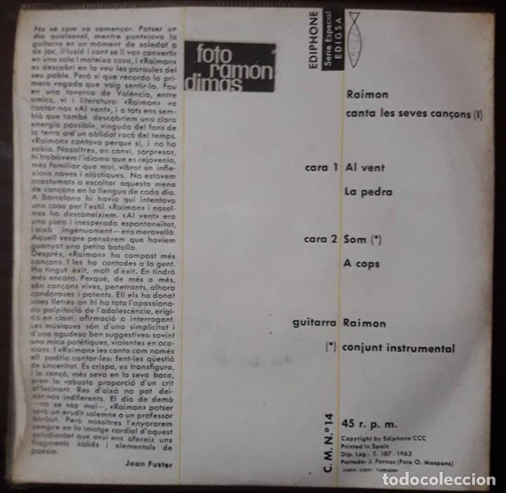 Discos de vinilo: Raimon &lrm;&ndash; Canta Les Seves Can&ccedil;ons - Foto 2