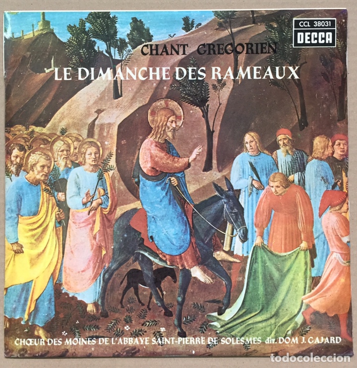 Discos de vinilo: LP. CHANT GREGORIEN. Le Dimanche des Rameaux. A&ntilde;o 1966 - Foto 1