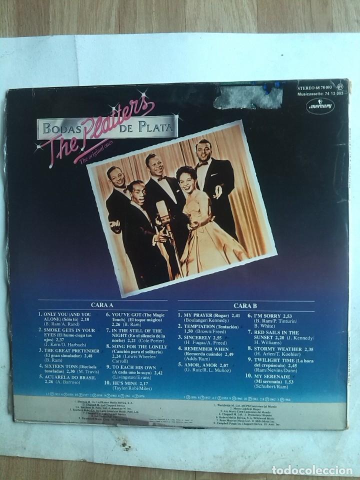 Discos de vinilo: THE PLATTERS - BODAS DE PLATA - Foto 2
