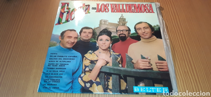 Discos de vinilo: Disco vinilo LP FIESTA CON LOS VALLDEMOSA - Foto 1