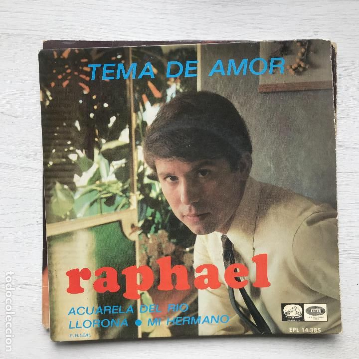 Discos de vinilo: RAPHAEL - TEMA DE AMOR - 7 EP LA VOZ DE SU AMO 1967 - Foto 1