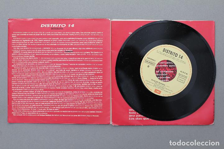 Discos de vinilo: DISTRITO 14// D&Iacute;AS DE GLORIA// SINGLE// 1992// EMI - Foto 3