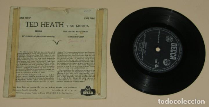 Discos de vinilo: TED HEATH - TEQUILA + 3 - DECCA 1958 - Foto 2