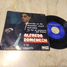 Discos de vinilo: ALFREDO DOMENECH Y SU CONJUNTO - INCENDIO EN RIO + 3 - EP. Lote 200901387