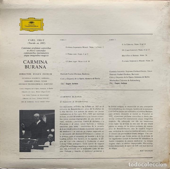 Discos de vinilo: Carl Orff - Carmina Burana - Foto 2
