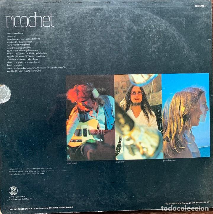 Discos de vinilo: Ricochet - By tangerine dream - Foto 2