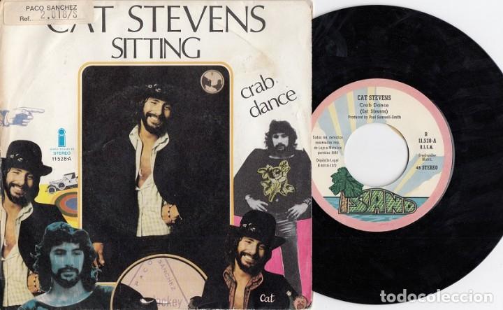 Discos de vinilo: CAT STEVENS - SITTING - SINGLE ESPA&Ntilde;OL DE VINILO # - Foto 1
