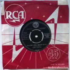 Discos de vinilo: HANK LOCKLIN. WELCOME HOME, MISTER BLUES/ WE'RE GONNA GO FISHIN'. RCA, UK 1962 SINGLE. Lote 201269721