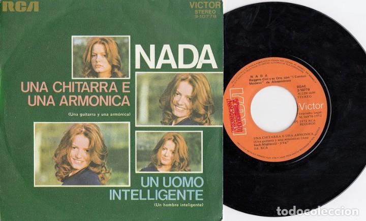 Discos de vinilo: NADA - UNA CHITARRA E UNA ARMONICA - SINGLE DE VINILO EDICION ESPA&Ntilde;OLA # - Foto 1
