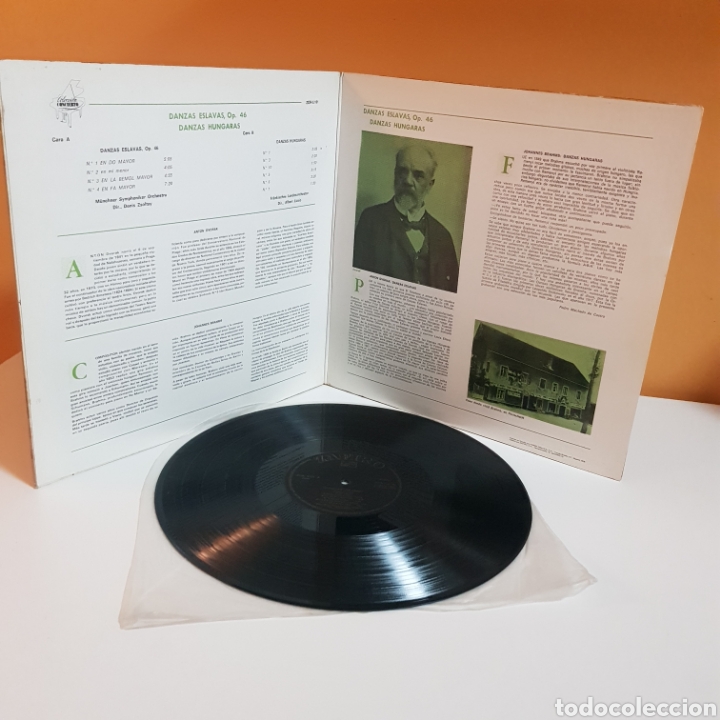 Discos de vinilo: DVORAK - BRAHMS - DANZAS ESLAVAS - DANZAS HUNGARAS - Foto 2