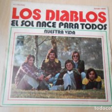 Discos de vinil: DIABLOS, LOS, SG, EL SOL NACE PARA TODOS + 1, AÑO 1976. Lote 201483935
