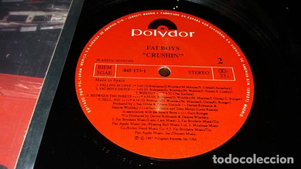 Discos de vinilo: FAT BOYS - CRUSHIN&acute; - Foto 3