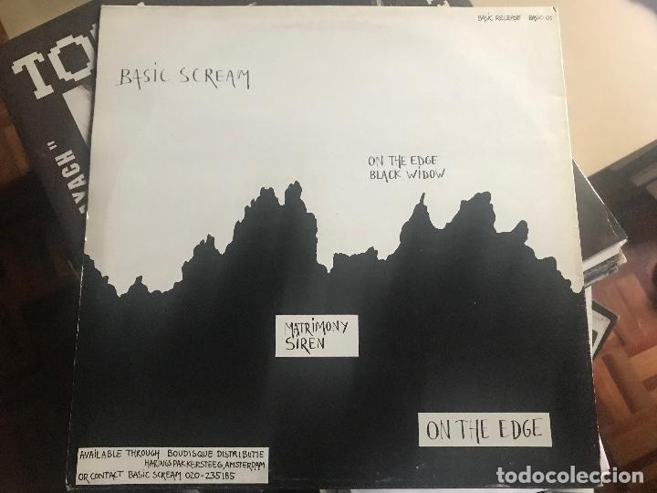 Discos de vinilo: BASIC SCREAM - ON THE EDGE - MAXI HOLANDA 85 PRIVATE NEW WAVE AVANTGARDE - Foto 2
