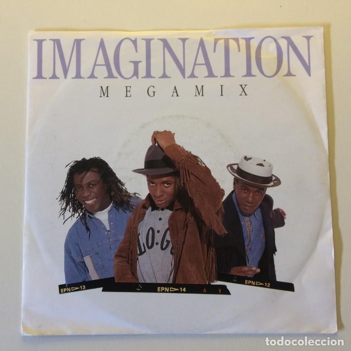 Discos de vinilo: Imagination &ndash; Megamix / Burning Up GERMANY 1989 RCA - Foto 1