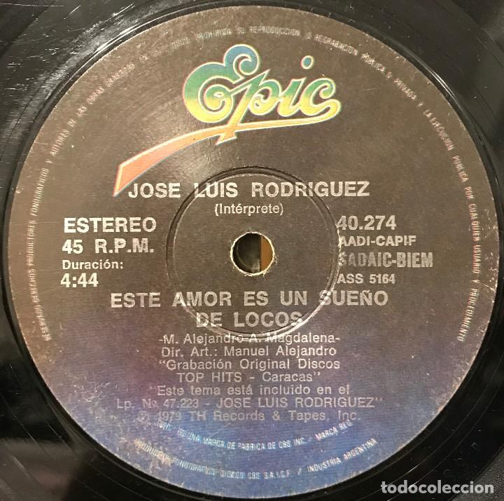 Discos de vinilo: Sencillo argentino de José Luis Rodríguez año 1979 - Foto 1 - 201563321