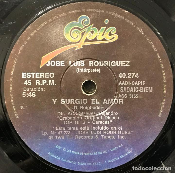 Discos de vinilo: Sencillo argentino de José Luis Rodríguez año 1979 - Foto 2 - 201563321